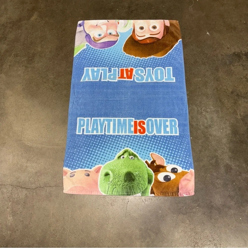 Vintage Toy Story “Toys at Play / Playtime Is Over” Towel Woody Buzz Rex